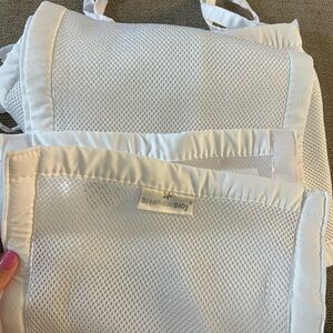 White Mesh Crib Liner